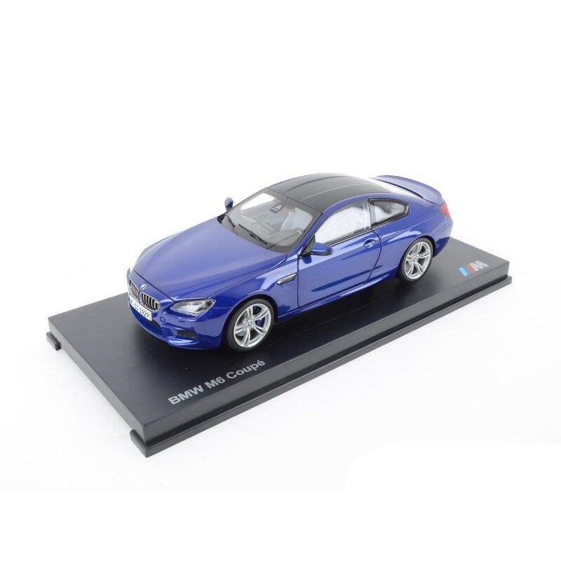Modèle réduit à l'échelle 1:18 de la BMW M6 Coupé bleue - Pièce d'origine BMW 80432218737
