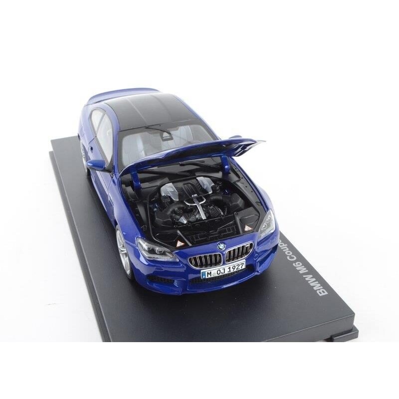 Modèle réduit à l'échelle 1:18 de la BMW M6 Coupé bleue - Pièce d'origine BMW 80432218737