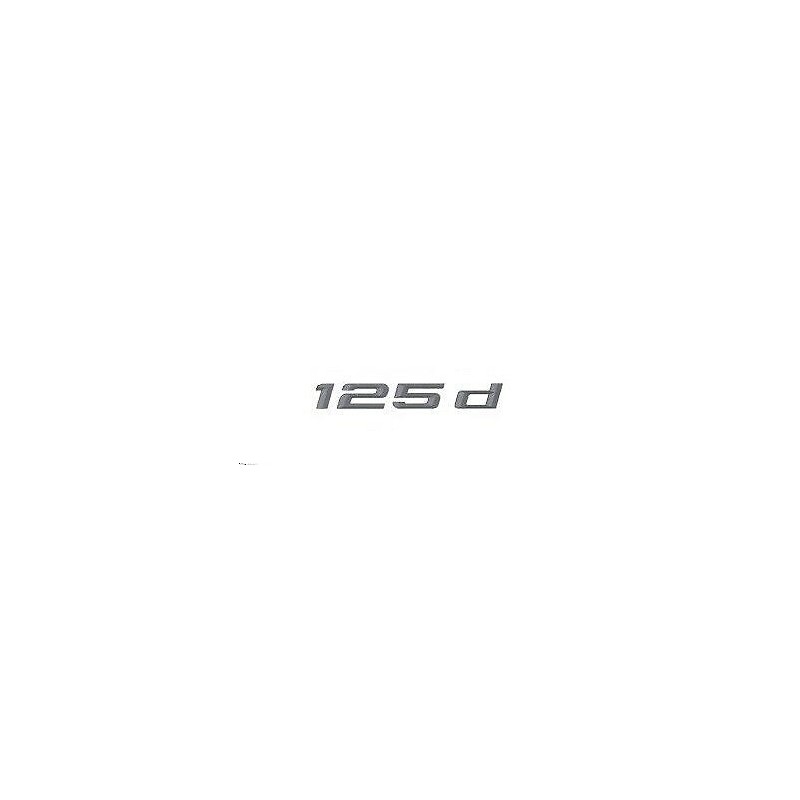 125d Autocollant Chrome Badge Emblème - Pièce d'origine BMW 51147330037 125d Autocollant Chrome Badge Emblème - Pièce d'origine BMW 51147330037