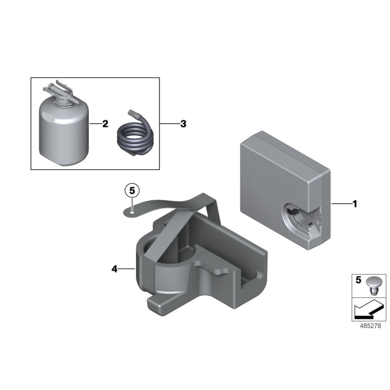 350ml de scellant de réparation d'urgence pour pneu - Pièce d'origine BMW 71106850379