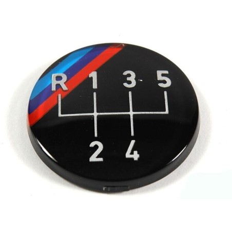 Emblème du pommeau de levier de vitesse à 5 vitesses - Pièce d'origine BMW 25111220954