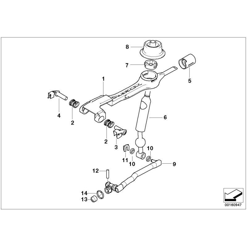 6 Vitesse Court Changement - Pièce d'origine BMW 25117527259