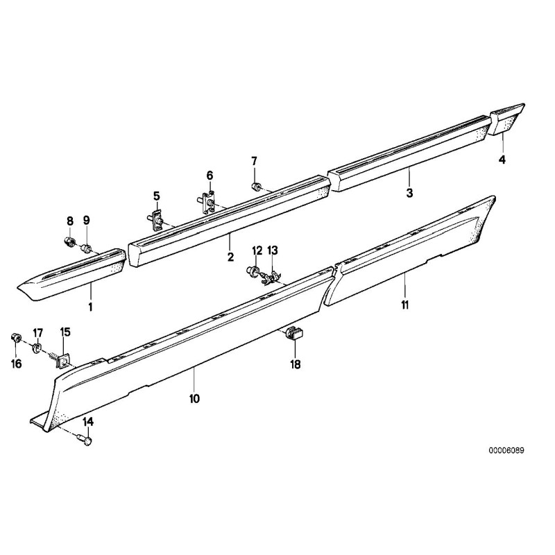 7 Clip - Pièce d'origine BMW 51131908689