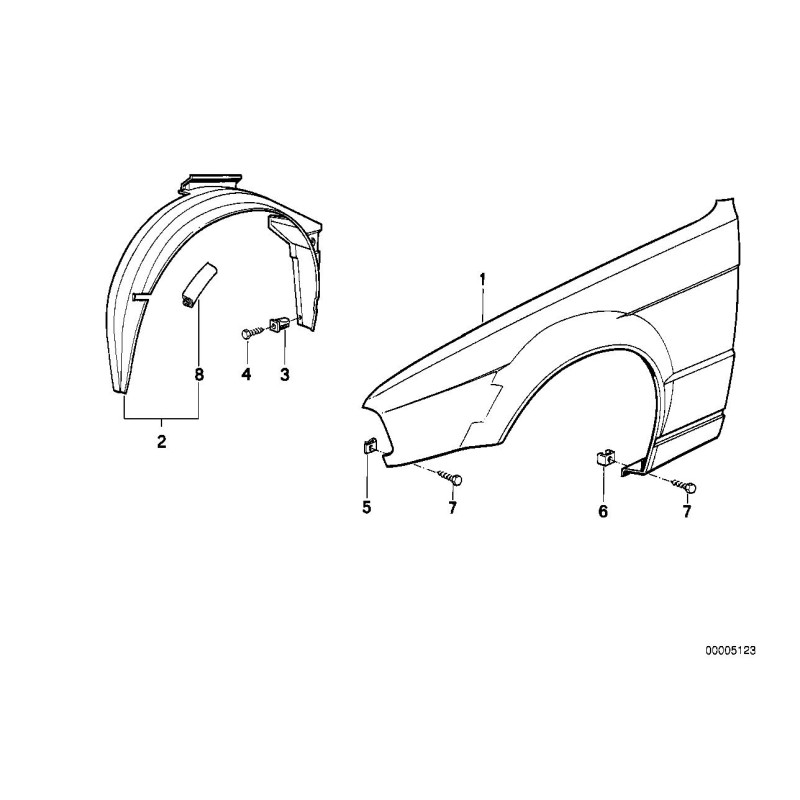 8 Couverture - Pièce d'origine BMW 51711944363