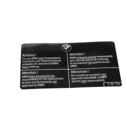 8/Étiquette - Pièce d'origine BMW 51142121173