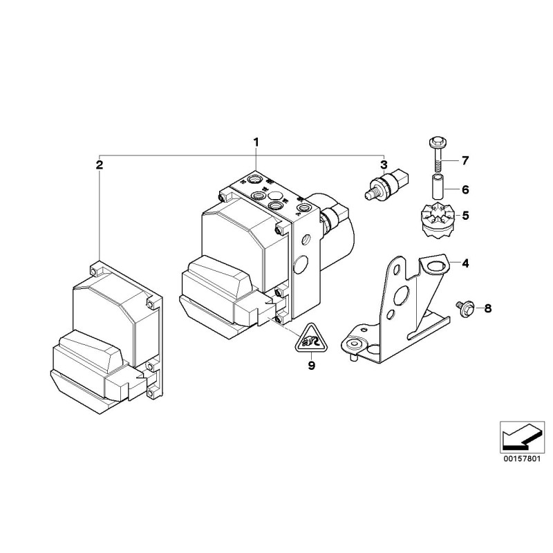 Kit de réparation de l'unité de contrôle ABS - Pièce d'origine BMW 34522285051