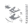 Blindage du compartiment moteur - Pièce d'origine BMW 51717376346