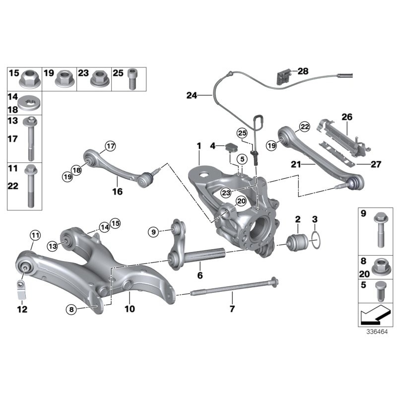 Capteur ABS - Pièce d'origine BMW 34526771777