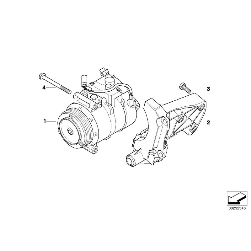 Compresseur de climatisation - Pièce d'origine BMW 64509118602