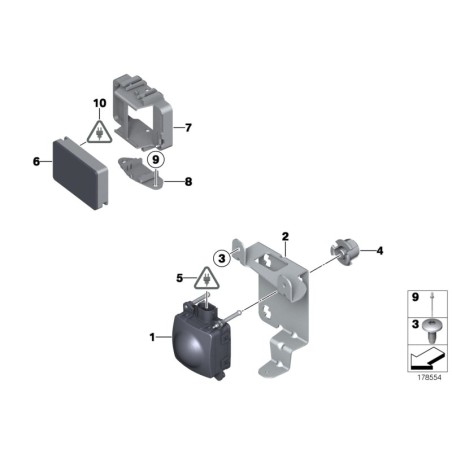 Capteur ACC 2 - Pièce d'origine BMW 66316790171 Capteur ACC 2 - Pièce d'origine BMW 66316790171