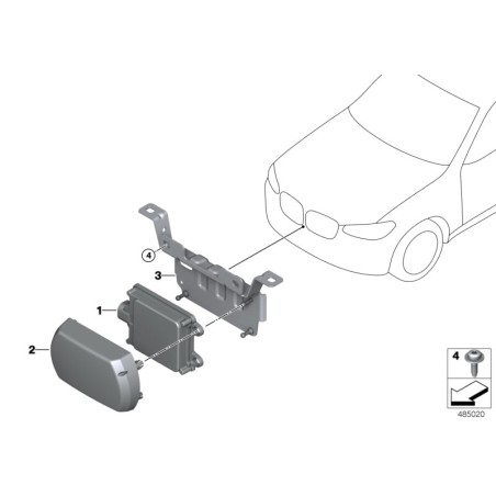 Capteur ACC - Pièce d'origine BMW 66316888029