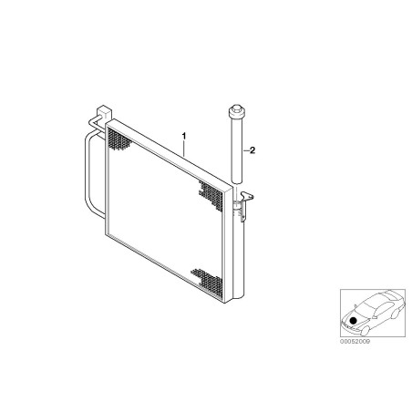 Insert de déshydrateur de climatisation - Pièce d'origine BMW 64536918120 Insert de déshydrateur de climatisation - Pièce d'origine BMW 64536918120