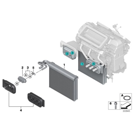 Valve d'expansion de climatisation - E70 E71 - Pièce d'origine BMW 64119187630