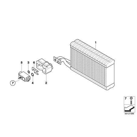 Soupape d'expansion de climatisation - Pièce d'origine BMW 64116921051