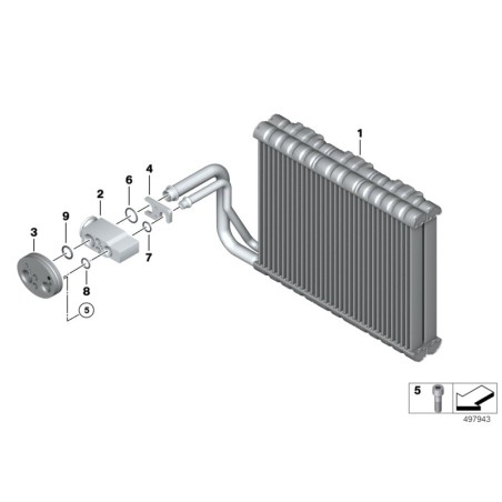 Valve d'expansion de climatisation - Pièce d'origine BMW 64119159804
