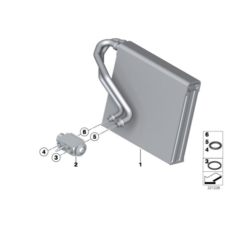 Soupape d'expansion de climatisation - Pièce d'origine BMW 64503452759