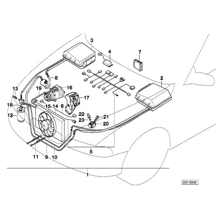Interrupteur de pression de climatisation - Pièce d'origine BMW 64538391639