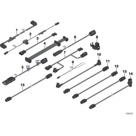 Câble adaptateur L-850mm Cic System - Pièce d'origine BMW 61119185171