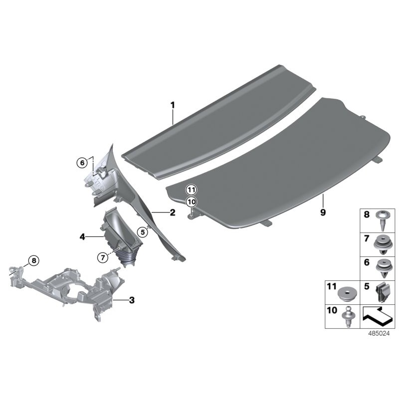 Clip d'adaptateur - Pièce d'origine BMW 51497396721