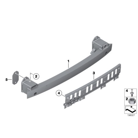 Adaptateur - Pièce d'origine BMW 51127331568 Adaptateur - Pièce d'origine BMW 51127331568