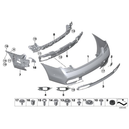 Adaptateur - Pièce d'origine BMW 51128061579