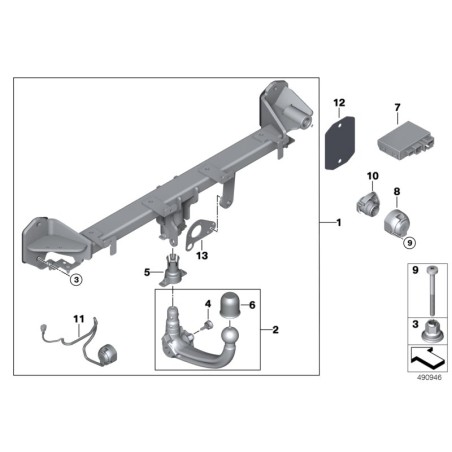 Adaptateur - Pièce d'origine BMW 61136942997