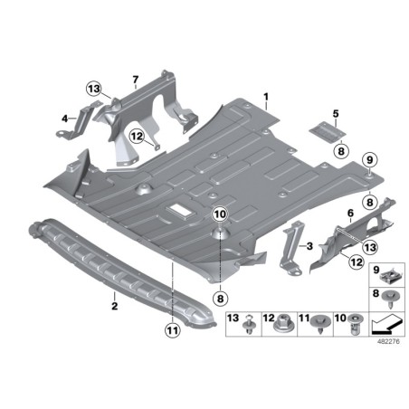 Adaptateur d'écran sous le capot - Pièce d'origine BMW 51758048117