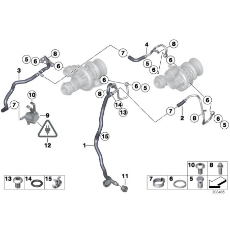 Pompe à eau supplémentaire - Pièce d'origine BMW 11517629916