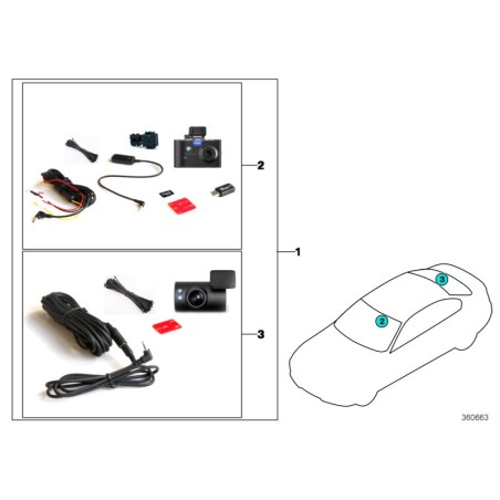 Caméra de recul avancée pour les yeux - Pièce d'origine BMW 66212288545