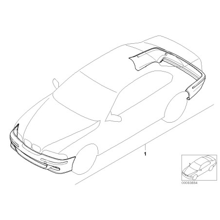Kit aérodynamique - Pièce d'origine BMW 51710027250 Kit aérodynamique - Pièce d'origine BMW 51710027250