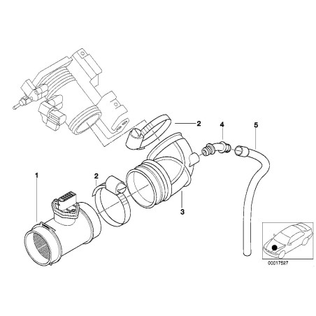 Capteur A/F Euro - Pièce d'origine BMW 13621433565 Capteur A/F Euro - Pièce d'origine BMW 13621433565