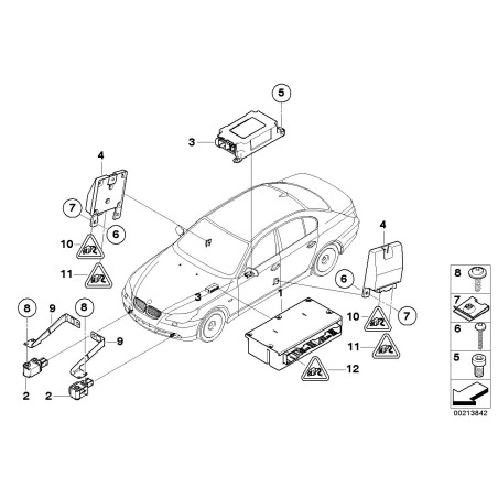 Module de contrôle de l'airbag - Pièce d'origine BMW 65772298859