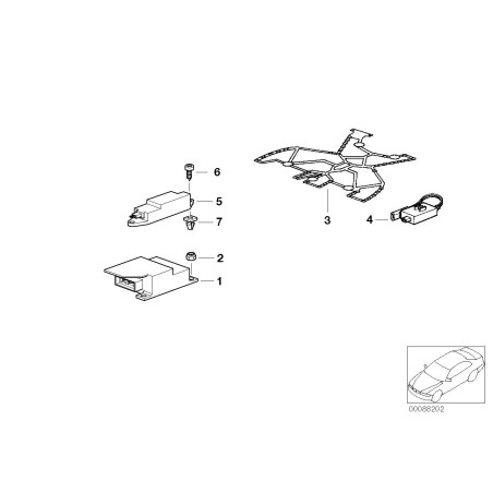 Module de contrôle du coussin gonflable - Pièce d'origine BMW 65778374799