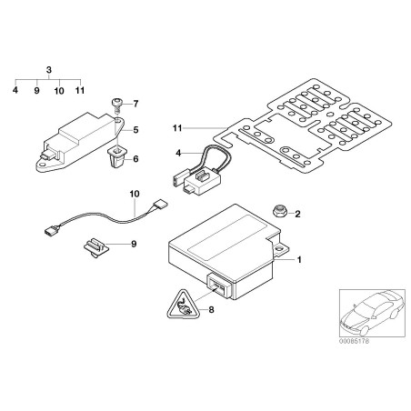 Module de contrôle de l'airbag - Pièce d'origine BMW 65779345358