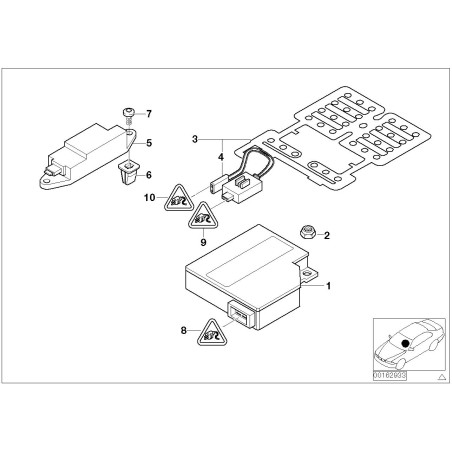 Unité de contrôle d'airbag - Pièce d'origine BMW 65776900727
