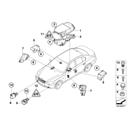 Unité de contrôle d'airbag - Pièce d'origine BMW 65779172018