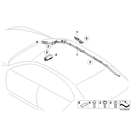 Module d'airbag - Pièce d'origine BMW 72127039708