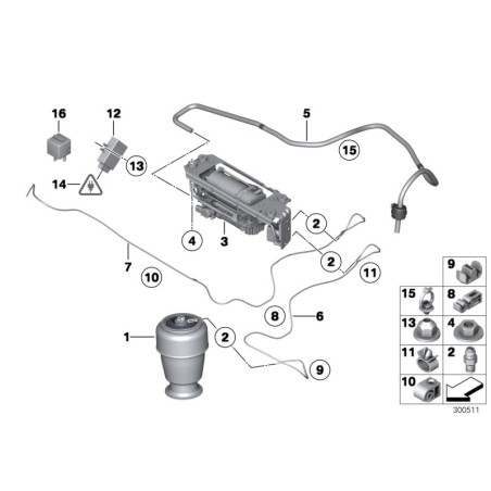 Compresseur d'air - Pièce d'origine BMW 37206875176