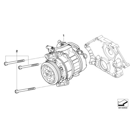 Compresseur de climatisation - Pièce d'origine BMW 64509174803