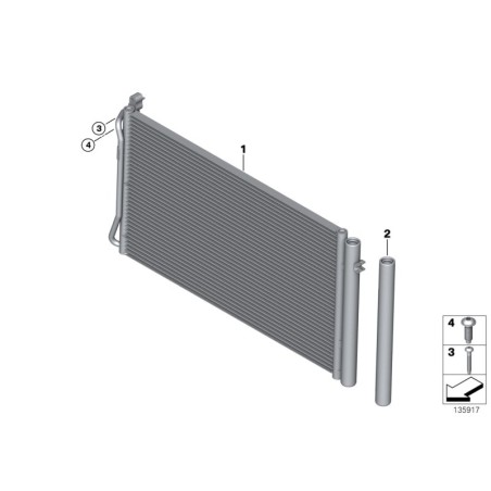 Condenseur de climatisation - Pièce d'origine BMW 64539206300