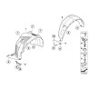 Diffuseur d'air gauche - Pièce d'origine BMW 51623416421 Diffuseur d'air gauche - Pièce d'origine BMW 51623416421
