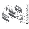 Garniture de cadre de panneau d'impact du conduit d'air - Pièce d'origine BMW 51747455961 Garniture de cadre de panneau d'impact du conduit d'air - Pièce d'origine BMW 51747455961