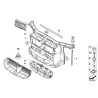 Commande de volet d'air supérieur - Pièce d'origine BMW 51747180728 Commande de volet d'air supérieur - Pièce d'origine BMW 51747180728