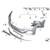 Panneau de guidage d'air avant - Pièce d'origine BMW 51118077058 Panneau de guidage d'air avant - Pièce d'origine BMW 51118077058