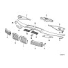 Grille d'admission d'air - Paire droite gauche - Pièce d'origine BMW 51131940908 / 51131940907 Grille d'admission d'air - Paire droite gauche - Pièce d'origine BMW 51131940908 / 51131940907