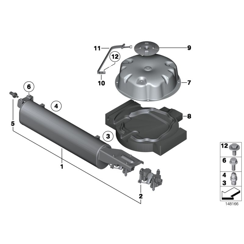 Pompe d'alimentation en air - Pièce d'origine BMW 37226787617