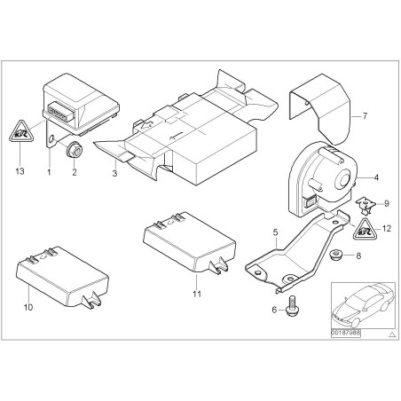 Module de commande d'alarme - Pièce d'origine BMW 65758379938