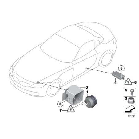 Sirène d'alarme - Pièce d'origine BMW 65759147997