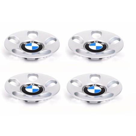Ensemble de quatre bouchons de centre de moyeu de roue en alliage Style 21 - Pièce d'origine BMW 4x36132227123.
