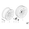 Enjoliveur de moyeu de jante en alliage - Pièce d'origine BMW 36136763117 Enjoliveur de moyeu de jante en alliage - Pièce d'origine BMW 36136763117